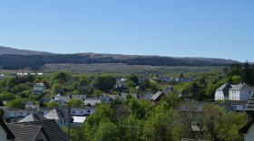 another lovely view from the Tobermory room over the rooftops of the town below.